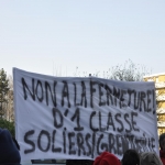 Rassemblement contre la carte scolaire le 1er février 2012 photo n°4 