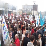 Manifestation de l'Education nationale à Rennes le 2 avril 2005 photo n°3 