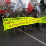 Manifestation de l'Education nationale à Rennes le 2 avril 2005 photo n°6 