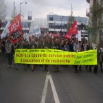 Manifestation de l'Education nationale à Rennes le 2 avril 2005 photo n°7 