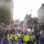 Manifestation de l'Education nationale à Rennes le 2 avril 2005 photo n°15 