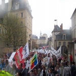 Manifestation de l'Education nationale à Rennes le 2 avril 2005 photo n°16 