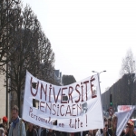 Manifestation contre les rformes universitaires le 2 avril  2009 photo n4 