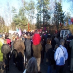 Rassemblement devant le centre de rétention de Oissel le 3 février 2007 photo n°2 