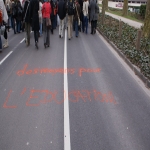 Manifestation contre les réformes universitaires le 3 mars 2009 photo n°34 