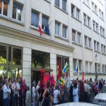 Rassemblement devant le tribunal administratif le 3 juillet 2009 photo n2 