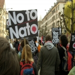 Manifestation anti-OTAN  Strasbourg  le 4 avril 2009 photo n271 