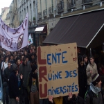 Manifestation contre les réformes universitaires le 5 février 2009 photo n°20 