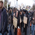 Manifestation contre les réformes universitaires le 5 mars 2009 photo n°6 