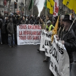 Marche des chmeurs et prcaires  Paris le 5 dcembre 2009 photo n16 