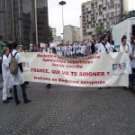 Manifestation des étudiants en médecine à Paris le 6 avril 2005 photo n°7 