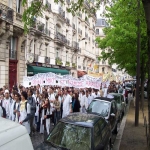 Manifestation des étudiants en médecine à Paris le 6 avril 2005 photo n°13 
