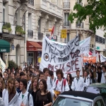 Manifestation des étudiants en médecine à Paris le 6 avril 2005 photo n°15 