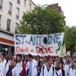 Manifestation des étudiants en médecine à Paris le 6 avril 2005 photo n°31 