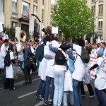 Manifestation des étudiants en médecine à Paris le 6 avril 2005 photo n°43 
