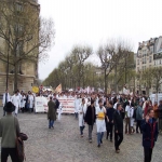 Manifestation des étudiants en médecine à Paris le 6 avril 2005 photo n°59 