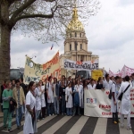 Manifestation des étudiants en médecine à Paris le 6 avril 2005 photo n°62 