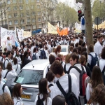 Manifestation des étudiants en médecine à Paris le 6 avril 2005 photo n°76 