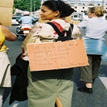 Manifestation contre le sommet de Cancun le 6 septembre 2003 photo n6 