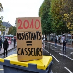 manifestation contre la réforme des retraites le 6 novembre 2010 photo n°12 