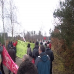 Manifestation devant le centre de rétention de Oissel le 7 février 2009 photo n°1 