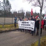 Manifestation devant le centre de rétention de Oissel le 7 février 2009 photo n°4 