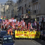 Manifestation contre la loi Macron et les politiques d'austrit le 9 avril 2015 photo n3 