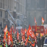 Manifestation contre la loi Macron et les politiques d'austrit le 9 avril 2015 photo n11 