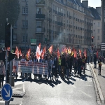 Manifestation contre la politique sociale de Macron le 9 octobre 2018 photo n°2 
