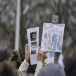 rassemblement en soutien  Charlie Hebdo devant le Mmorial le 10 janvier 2015  photo n6 
