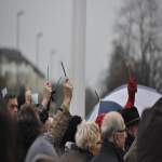 rassemblement en soutien  Charlie Hebdo devant le Mmorial le 10 janvier 2015  photo n7 