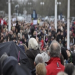 rassemblement en soutien  Charlie Hebdo devant le Mmorial le 10 janvier 2015  photo n10 