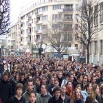Manifestation des lycéens le 10 février 2005 photo n°10 