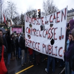 Manifestation des étudiants et enseignants chercheurs à Paris le 10 février 2009 photo n°19 