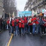 Manifestation des étudiants et enseignants chercheurs à Paris le 10 février 2009 photo n°21 