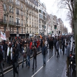 Manifestation des étudiants et enseignants chercheurs à Paris le 10 février 2009 photo n°35 
