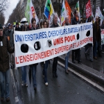 Manifestation des étudiants et enseignants chercheurs à Paris le 10 février 2009 photo n°36 