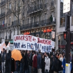 Manifestation des étudiants et enseignants chercheurs à Paris le 10 février 2009 photo n°37 