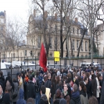 Manifestation des étudiants et enseignants chercheurs à Paris le 10 février 2009 photo n°48 