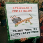 manifestation contre la suppression de postes dans l'académie de Caen le 10 février 2011 photo n°3 