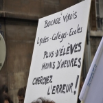 manifestation contre la suppression de postes dans l'académie de Caen le 10 février 2011 photo n°8 