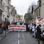 manifestation contre la suppression de postes dans l'académie de Caen le 10 février 2011 photo n°13 