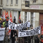 manifestation contre la suppression de postes dans l'académie de Caen le 10 février 2011 photo n°18 