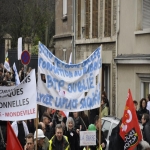 manifestation contre la suppression de postes dans l'académie de Caen le 10 février 2011 photo n°19 