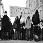 Manifestation des Indignés et Anonymous de Caen le 11 février 2012 photo n°11 