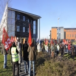 Rassemblement de soutien à un syndicaliste de Webhelp le 13 décembre 2010 photo n°5 