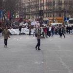 Manifestation de la santé et des lycéens à Paris le 15 février 2005 photo n°8 