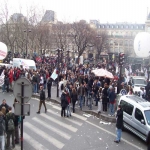 Manifestation de la santé et des lycéens à Paris le 15 février 2005 photo n°11 