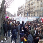 Manifestation de la santé et des lycéens à Paris le 15 février 2005 photo n°16 