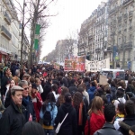 Manifestation de la santé et des lycéens à Paris le 15 février 2005 photo n°19 